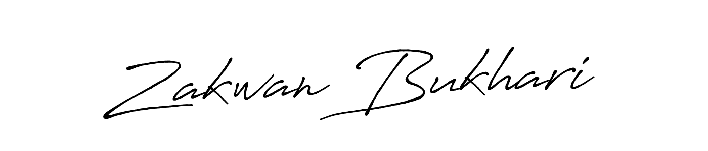 Zakwan Bukhari stylish signature style. Best Handwritten Sign (Antro_Vectra_Bolder) for my name. Handwritten Signature Collection Ideas for my name Zakwan Bukhari. Zakwan Bukhari signature style 7 images and pictures png