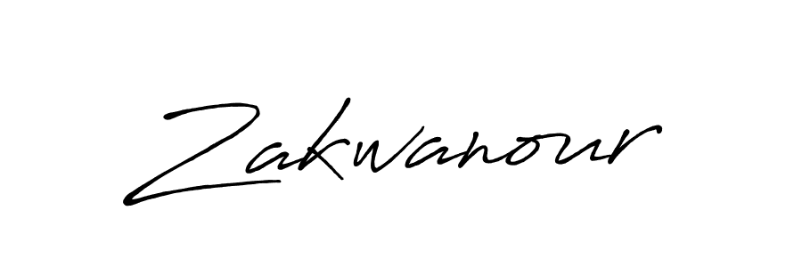 Zakwanour stylish signature style. Best Handwritten Sign (Antro_Vectra_Bolder) for my name. Handwritten Signature Collection Ideas for my name Zakwanour. Zakwanour signature style 7 images and pictures png