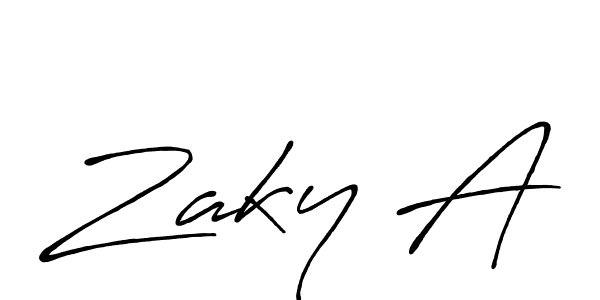 Make a short Zaky A signature style. Manage your documents anywhere anytime using Antro_Vectra_Bolder. Create and add eSignatures, submit forms, share and send files easily. Zaky A signature style 7 images and pictures png