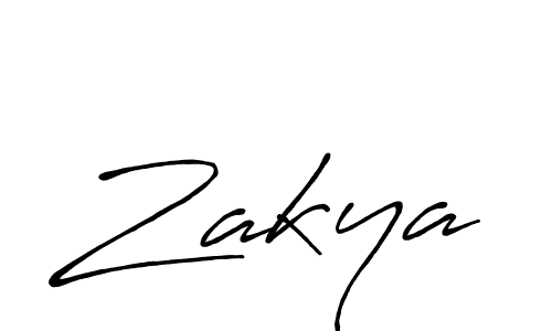 Design your own signature with our free online signature maker. With this signature software, you can create a handwritten (Antro_Vectra_Bolder) signature for name Zakya. Zakya signature style 7 images and pictures png