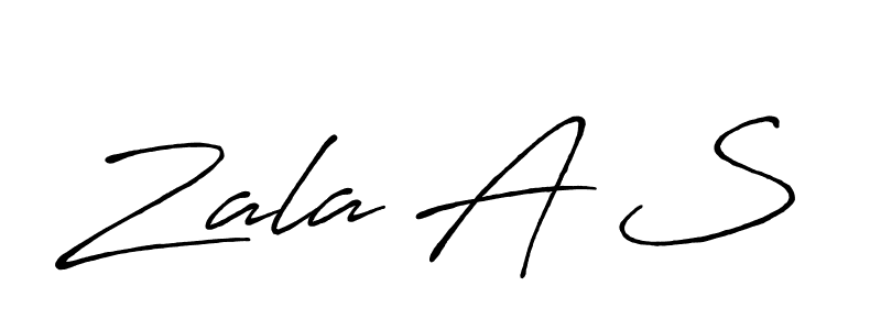 Once you've used our free online signature maker to create your best signature Antro_Vectra_Bolder style, it's time to enjoy all of the benefits that Zala A S name signing documents. Zala A S signature style 7 images and pictures png
