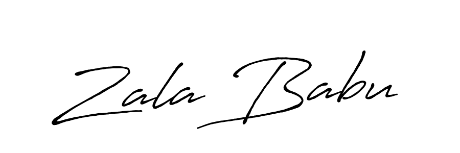 Design your own signature with our free online signature maker. With this signature software, you can create a handwritten (Antro_Vectra_Bolder) signature for name Zala Babu. Zala Babu signature style 7 images and pictures png
