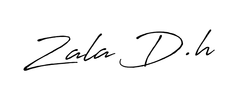 You should practise on your own different ways (Antro_Vectra_Bolder) to write your name (Zala D.h) in signature. don't let someone else do it for you. Zala D.h signature style 7 images and pictures png