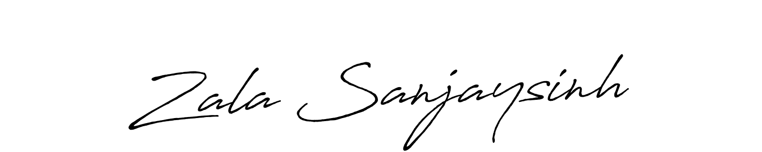 if you are searching for the best signature style for your name Zala Sanjaysinh. so please give up your signature search. here we have designed multiple signature styles  using Antro_Vectra_Bolder. Zala Sanjaysinh signature style 7 images and pictures png