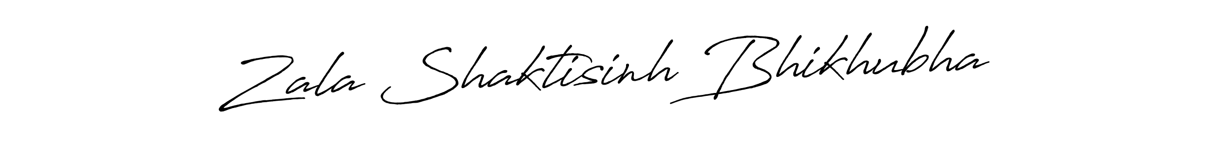 Use a signature maker to create a handwritten signature online. With this signature software, you can design (Antro_Vectra_Bolder) your own signature for name Zala Shaktisinh Bhikhubha. Zala Shaktisinh Bhikhubha signature style 7 images and pictures png