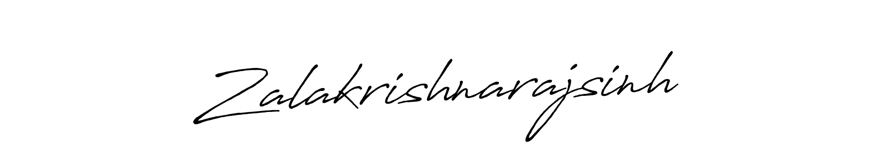 Zalakrishnarajsinh stylish signature style. Best Handwritten Sign (Antro_Vectra_Bolder) for my name. Handwritten Signature Collection Ideas for my name Zalakrishnarajsinh. Zalakrishnarajsinh signature style 7 images and pictures png