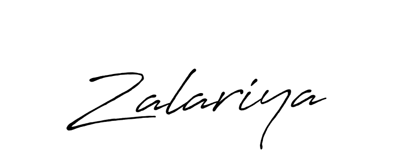 if you are searching for the best signature style for your name Zalariya. so please give up your signature search. here we have designed multiple signature styles  using Antro_Vectra_Bolder. Zalariya signature style 7 images and pictures png