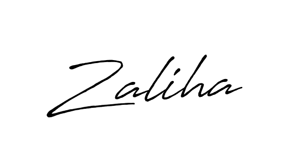 Also we have Zaliha name is the best signature style. Create professional handwritten signature collection using Antro_Vectra_Bolder autograph style. Zaliha signature style 7 images and pictures png