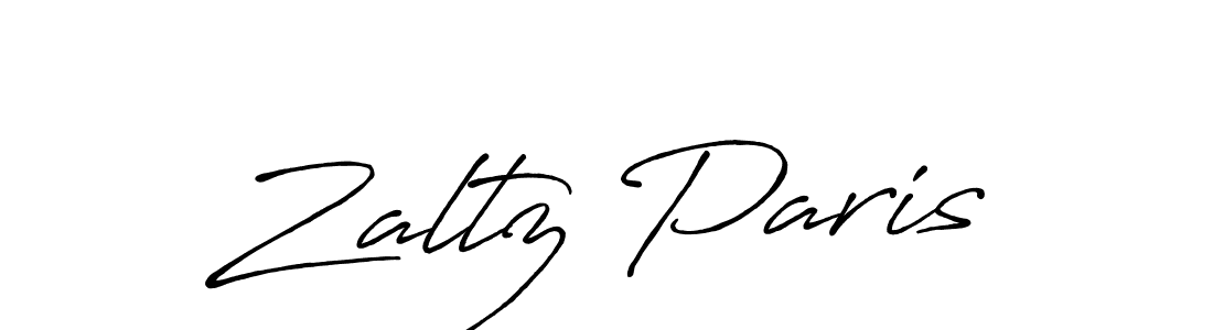 You should practise on your own different ways (Antro_Vectra_Bolder) to write your name (Zaltz Paris) in signature. don't let someone else do it for you. Zaltz Paris signature style 7 images and pictures png