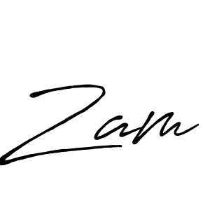 Also You can easily find your signature by using the search form. We will create Zam name handwritten signature images for you free of cost using Antro_Vectra_Bolder sign style. Zam signature style 7 images and pictures png