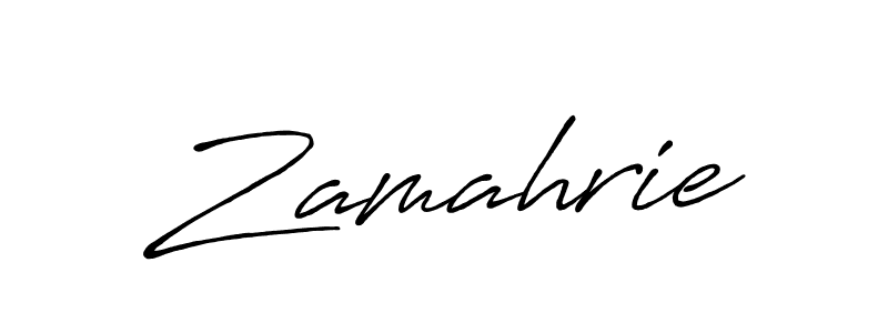 Once you've used our free online signature maker to create your best signature Antro_Vectra_Bolder style, it's time to enjoy all of the benefits that Zamahrie name signing documents. Zamahrie signature style 7 images and pictures png