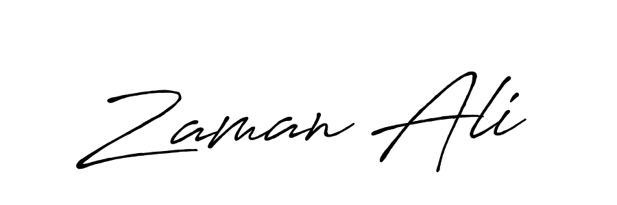 Create a beautiful signature design for name Zaman Ali. With this signature (Antro_Vectra_Bolder) fonts, you can make a handwritten signature for free. Zaman Ali signature style 7 images and pictures png