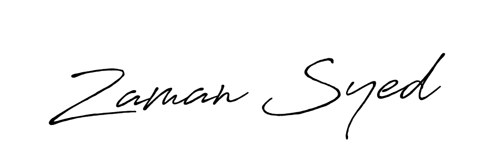 The best way (Antro_Vectra_Bolder) to make a short signature is to pick only two or three words in your name. The name Zaman Syed include a total of six letters. For converting this name. Zaman Syed signature style 7 images and pictures png