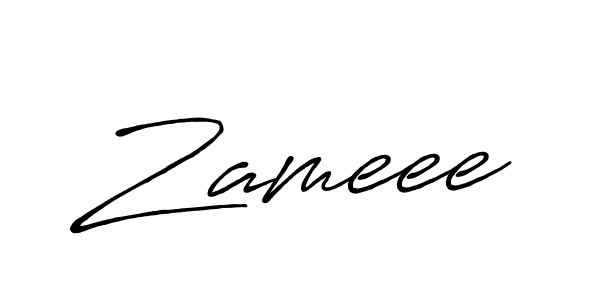 Also we have Zameee name is the best signature style. Create professional handwritten signature collection using Antro_Vectra_Bolder autograph style. Zameee signature style 7 images and pictures png