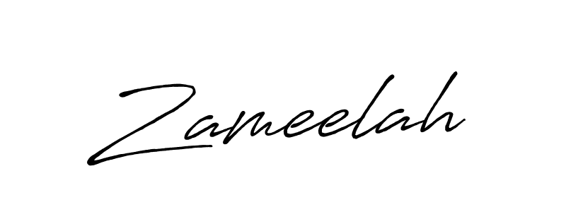 You should practise on your own different ways (Antro_Vectra_Bolder) to write your name (Zameelah) in signature. don't let someone else do it for you. Zameelah signature style 7 images and pictures png