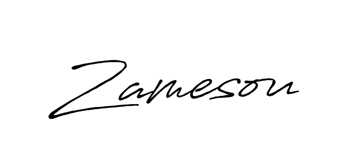 Create a beautiful signature design for name Zamesou. With this signature (Antro_Vectra_Bolder) fonts, you can make a handwritten signature for free. Zamesou signature style 7 images and pictures png