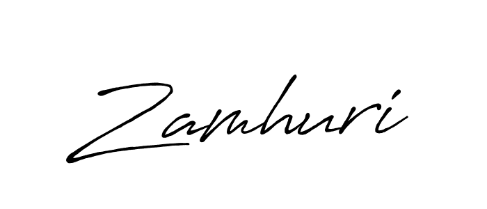 The best way (Antro_Vectra_Bolder) to make a short signature is to pick only two or three words in your name. The name Zamhuri include a total of six letters. For converting this name. Zamhuri signature style 7 images and pictures png