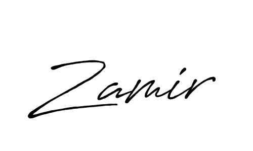 Create a beautiful signature design for name Zamir. With this signature (Antro_Vectra_Bolder) fonts, you can make a handwritten signature for free. Zamir signature style 7 images and pictures png