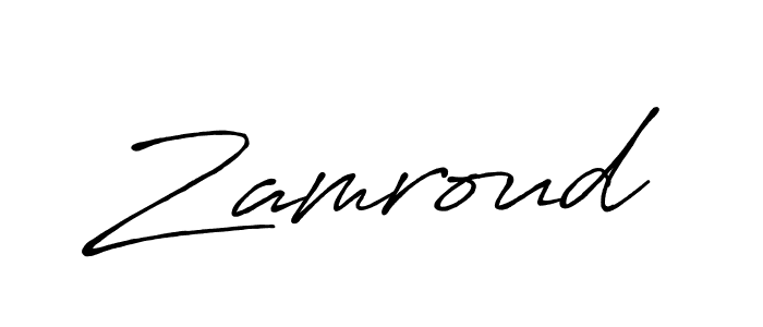 Once you've used our free online signature maker to create your best signature Antro_Vectra_Bolder style, it's time to enjoy all of the benefits that Zamroud name signing documents. Zamroud signature style 7 images and pictures png