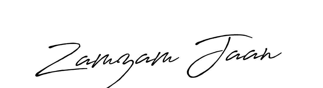 Here are the top 10 professional signature styles for the name Zamzam Jaan. These are the best autograph styles you can use for your name. Zamzam Jaan signature style 7 images and pictures png