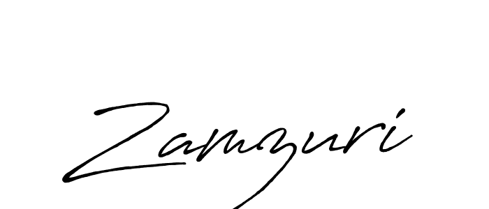 Design your own signature with our free online signature maker. With this signature software, you can create a handwritten (Antro_Vectra_Bolder) signature for name Zamzuri. Zamzuri signature style 7 images and pictures png