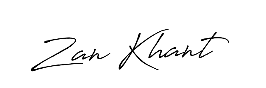 The best way (Antro_Vectra_Bolder) to make a short signature is to pick only two or three words in your name. The name Zan Khant include a total of six letters. For converting this name. Zan Khant signature style 7 images and pictures png