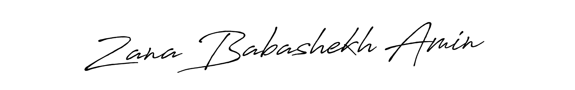 It looks lik you need a new signature style for name Zana Babashekh Amin. Design unique handwritten (Antro_Vectra_Bolder) signature with our free signature maker in just a few clicks. Zana Babashekh Amin signature style 7 images and pictures png