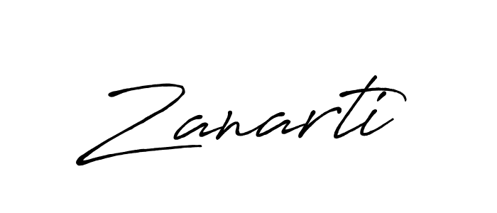 Make a beautiful signature design for name Zanarti. With this signature (Antro_Vectra_Bolder) style, you can create a handwritten signature for free. Zanarti signature style 7 images and pictures png