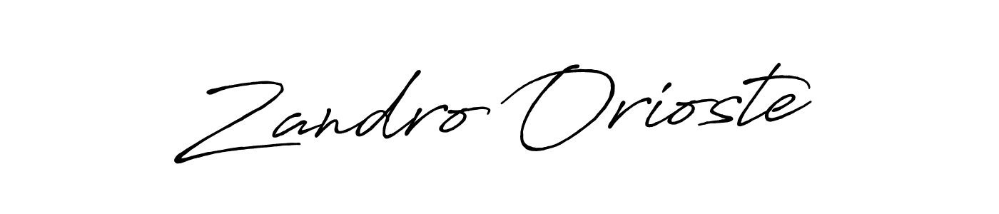 Zandro Orioste stylish signature style. Best Handwritten Sign (Antro_Vectra_Bolder) for my name. Handwritten Signature Collection Ideas for my name Zandro Orioste. Zandro Orioste signature style 7 images and pictures png