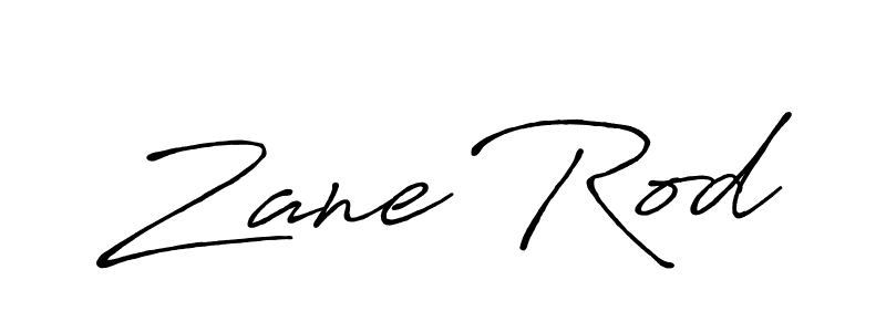 Zane Rod stylish signature style. Best Handwritten Sign (Antro_Vectra_Bolder) for my name. Handwritten Signature Collection Ideas for my name Zane Rod. Zane Rod signature style 7 images and pictures png
