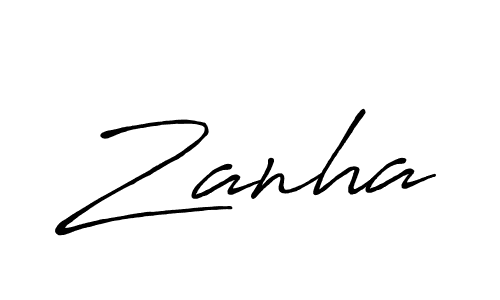 You should practise on your own different ways (Antro_Vectra_Bolder) to write your name (Zanha) in signature. don't let someone else do it for you. Zanha signature style 7 images and pictures png