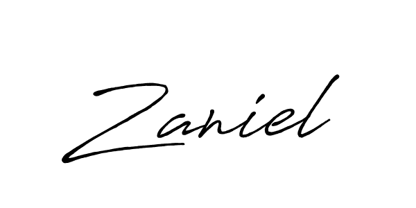 Make a beautiful signature design for name Zaniel. Use this online signature maker to create a handwritten signature for free. Zaniel signature style 7 images and pictures png