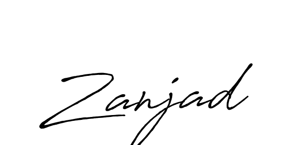 Make a beautiful signature design for name Zanjad. Use this online signature maker to create a handwritten signature for free. Zanjad signature style 7 images and pictures png