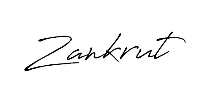 Also You can easily find your signature by using the search form. We will create Zankrut name handwritten signature images for you free of cost using Antro_Vectra_Bolder sign style. Zankrut signature style 7 images and pictures png