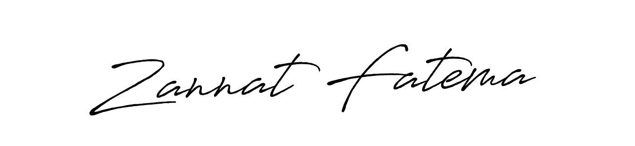 Zannat Fatema stylish signature style. Best Handwritten Sign (Antro_Vectra_Bolder) for my name. Handwritten Signature Collection Ideas for my name Zannat Fatema. Zannat Fatema signature style 7 images and pictures png
