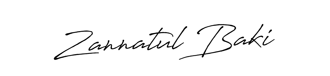 Make a beautiful signature design for name Zannatul Baki. Use this online signature maker to create a handwritten signature for free. Zannatul Baki signature style 7 images and pictures png