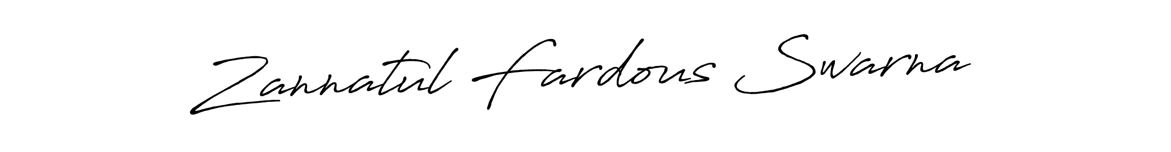 It looks lik you need a new signature style for name Zannatul Fardous Swarna. Design unique handwritten (Antro_Vectra_Bolder) signature with our free signature maker in just a few clicks. Zannatul Fardous Swarna signature style 7 images and pictures png