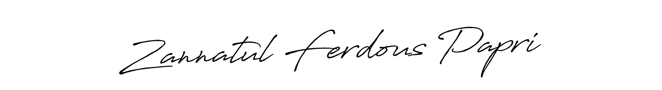 It looks lik you need a new signature style for name Zannatul Ferdous Papri. Design unique handwritten (Antro_Vectra_Bolder) signature with our free signature maker in just a few clicks. Zannatul Ferdous Papri signature style 7 images and pictures png