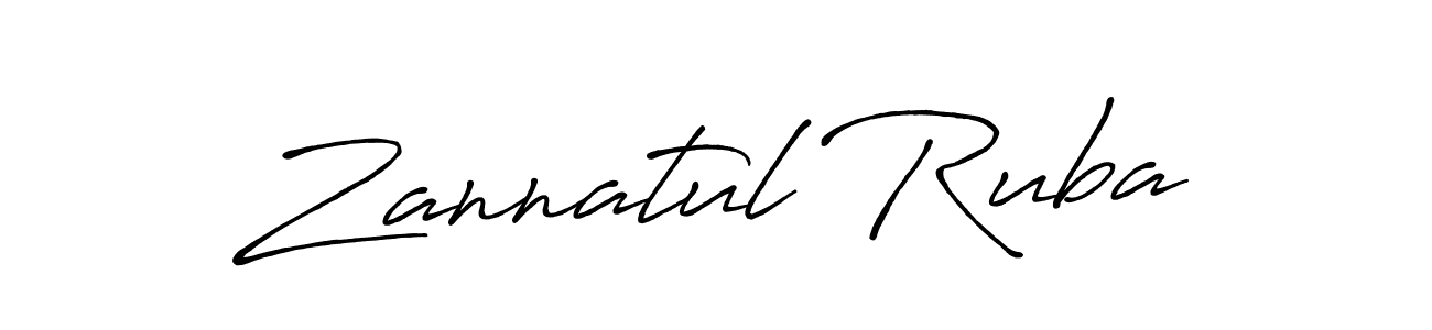 Design your own signature with our free online signature maker. With this signature software, you can create a handwritten (Antro_Vectra_Bolder) signature for name Zannatul Ruba. Zannatul Ruba signature style 7 images and pictures png