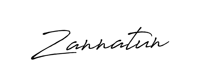 How to make Zannatun signature? Antro_Vectra_Bolder is a professional autograph style. Create handwritten signature for Zannatun name. Zannatun signature style 7 images and pictures png