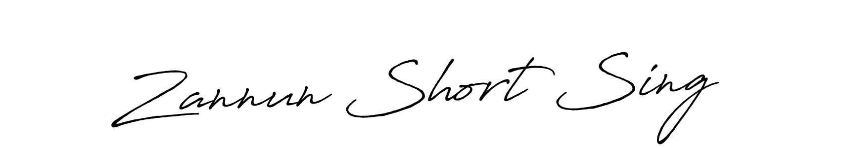 Zannun Short Sing stylish signature style. Best Handwritten Sign (Antro_Vectra_Bolder) for my name. Handwritten Signature Collection Ideas for my name Zannun Short Sing. Zannun Short Sing signature style 7 images and pictures png