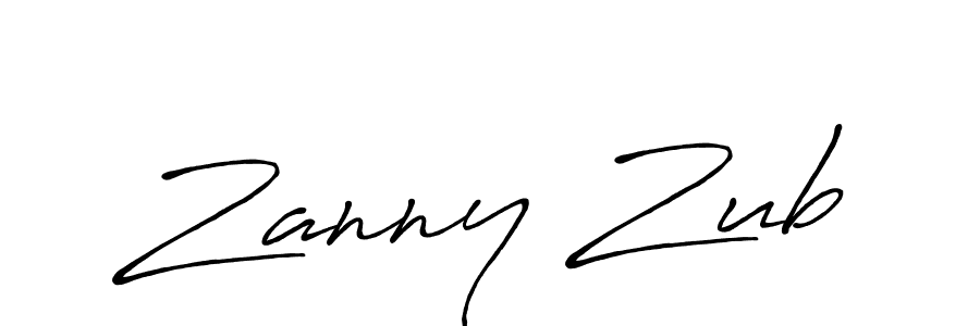 Zanny Zub stylish signature style. Best Handwritten Sign (Antro_Vectra_Bolder) for my name. Handwritten Signature Collection Ideas for my name Zanny Zub. Zanny Zub signature style 7 images and pictures png