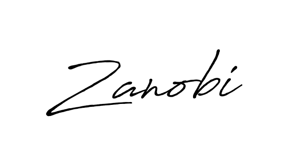 How to make Zanobi name signature. Use Antro_Vectra_Bolder style for creating short signs online. This is the latest handwritten sign. Zanobi signature style 7 images and pictures png