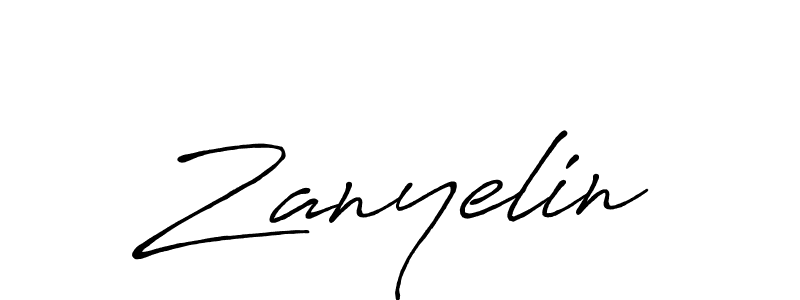 Once you've used our free online signature maker to create your best signature Antro_Vectra_Bolder style, it's time to enjoy all of the benefits that Zanyelin name signing documents. Zanyelin signature style 7 images and pictures png