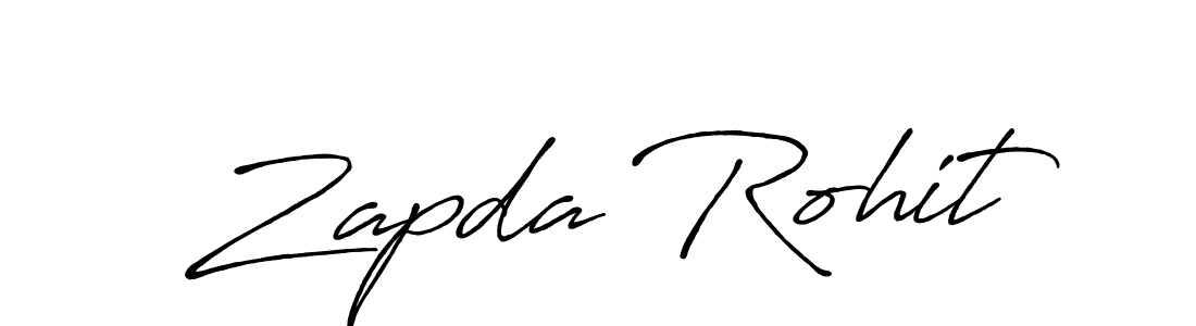 Create a beautiful signature design for name Zapda Rohit. With this signature (Antro_Vectra_Bolder) fonts, you can make a handwritten signature for free. Zapda Rohit signature style 7 images and pictures png