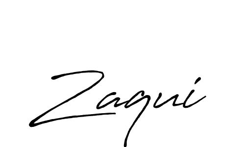 Use a signature maker to create a handwritten signature online. With this signature software, you can design (Antro_Vectra_Bolder) your own signature for name Zaqui. Zaqui signature style 7 images and pictures png