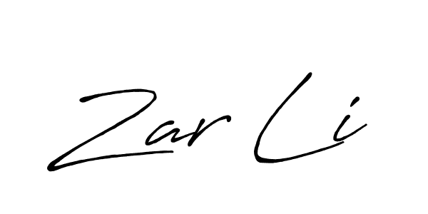 You should practise on your own different ways (Antro_Vectra_Bolder) to write your name (Zar Li) in signature. don't let someone else do it for you. Zar Li signature style 7 images and pictures png