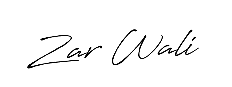 Similarly Antro_Vectra_Bolder is the best handwritten signature design. Signature creator online .You can use it as an online autograph creator for name Zar Wali. Zar Wali signature style 7 images and pictures png