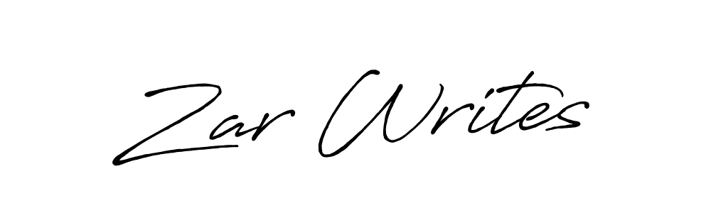 You should practise on your own different ways (Antro_Vectra_Bolder) to write your name (Zar Writes) in signature. don't let someone else do it for you. Zar Writes signature style 7 images and pictures png