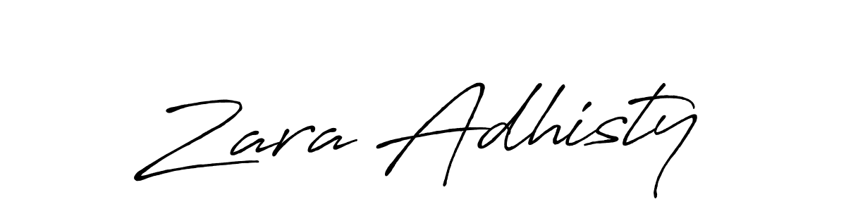 It looks lik you need a new signature style for name Zara Adhisty. Design unique handwritten (Antro_Vectra_Bolder) signature with our free signature maker in just a few clicks. Zara Adhisty signature style 7 images and pictures png